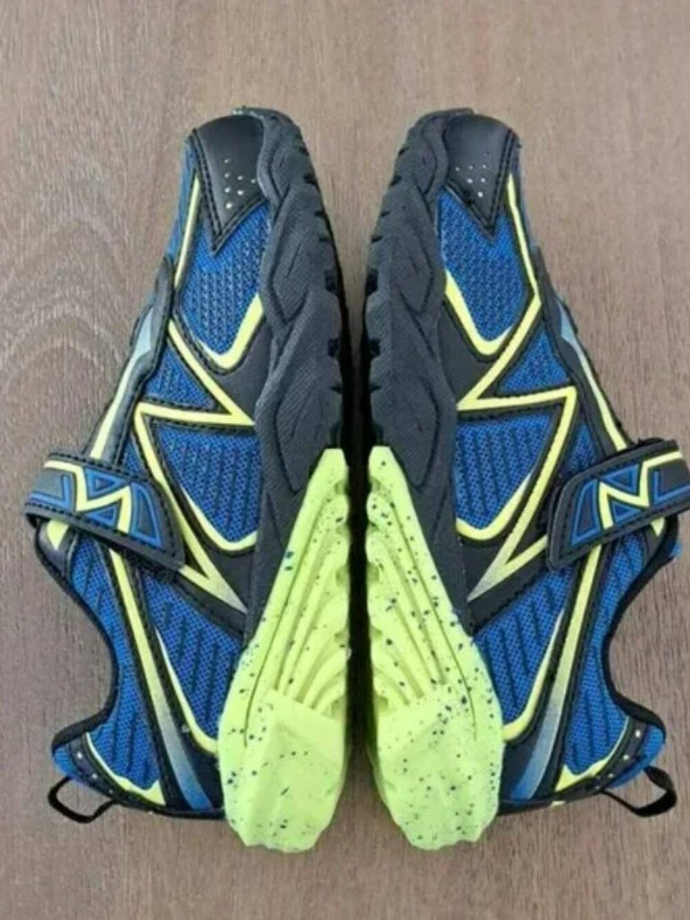 Avia Kids' Avi-Force II Sneaker - Color: Black/Electric Blue/Highlighter Lime - Picture 4 of 9